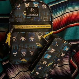 Batman Chibi Mini backpack and wallet combo